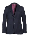 Manuel Ritz Man Blazer Navy Size 40 Wool, Elastane In Navy