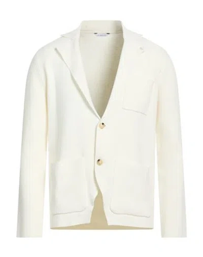 Manuel Ritz Man Blazer Off White Size 3xl Cotton, Polyamide