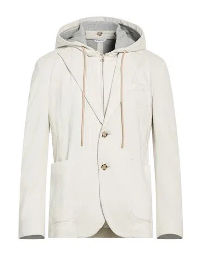 Manuel Ritz Man Blazer Off White Size 40 Cotton, Polyamide
