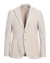 Manuel Ritz Man Blazer Sand Size 40 Cotton In Beige
