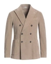 Manuel Ritz Man Blazer Sand Size 42 Cotton, Elastane In Beige