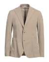 Manuel Ritz Man Blazer Sand Size 40 Lyocell, Cotton, Elastane In Beige
