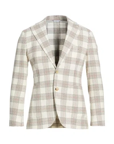 MANUEL RITZ MANUEL RITZ MAN BLAZER TAUPE SIZE 44 COTTON, POLYESTER, POLYAMIDE, ELASTANE