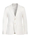 Manuel Ritz Man Blazer White Size 42 Lyocell, Cotton, Elastane In White