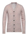 Manuel Ritz Man Cardigan Antique Rose Size L Acrylic, Polyamide, Mohair Wool, Wool, Viscose In Pink