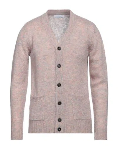 Manuel Ritz Man Cardigan Antique Rose Size L Acrylic, Polyamide, Mohair Wool, Wool, Viscose In Pink