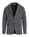 Manuel Ritz Man Cardigan Grey Size Xxl Acrylic, Wool In Gray