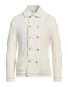 Manuel Ritz Man Cardigan Ivory Size L Acrylic, Wool, Alpaca Wool In White