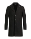 Manuel Ritz Man Coat Black Size 40 Polyester, Acetate, Wool In Black