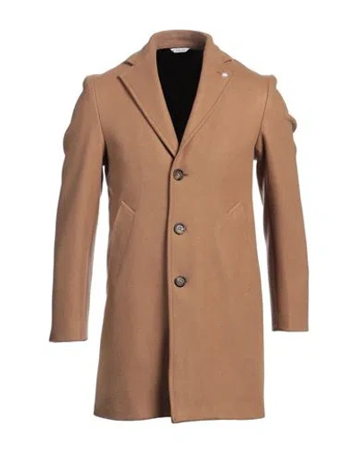 Manuel Ritz Man Coat Camel Size 36 Polyester, Acetate, Wool In Beige
