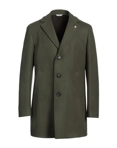 Manuel Ritz Man Coat Military Green Size 44 Acrylic, Polyester, Wool