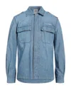 Manuel Ritz Denim Shirts In Blue