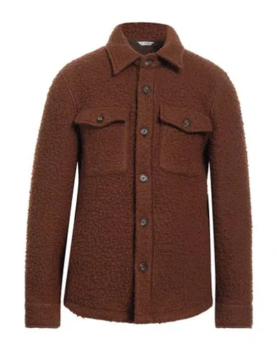 Manuel Ritz Man Jacket Brown Size 42 Polyester, Wool