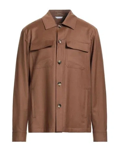 Manuel Ritz Man Jacket Camel Size 40 Virgin Wool, Elastane In Brown