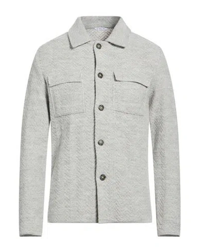 Manuel Ritz Man Jacket Grey Size S Acrylic, Virgin Wool, Alpaca Wool In Gray