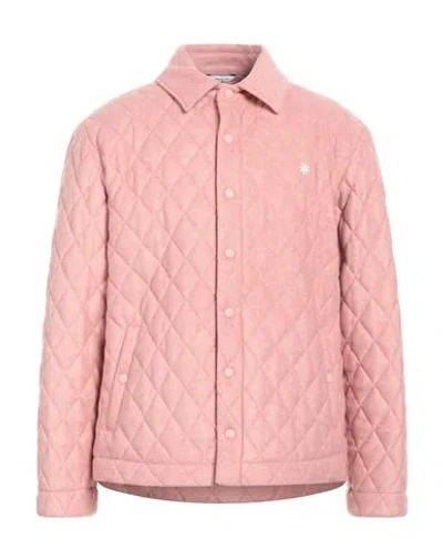 Manuel Ritz Man Jacket Pink Size 36 Polyester, Virgin Wool, Acrylic