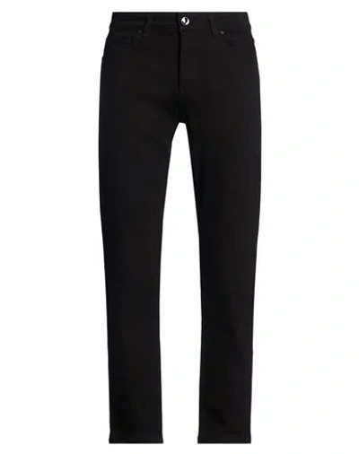 Manuel Ritz Man Jeans Black Size 40 Cotton, Elastane