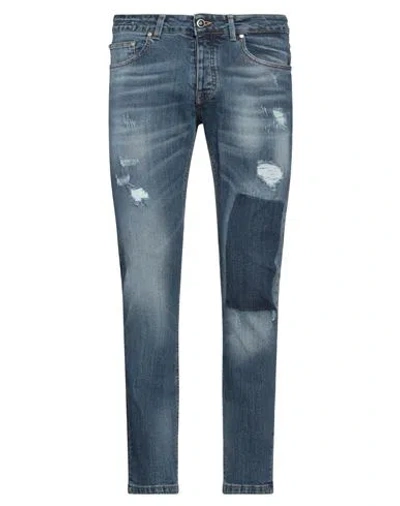 Manuel Ritz Man Jeans Blue Size 36 Cotton, Elastane