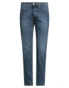 Manuel Ritz Man Jeans Blue Size 38 Cotton, Elastane In Blue