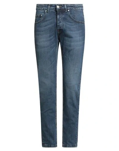 Manuel Ritz Man Jeans Blue Size 38 Cotton, Elastane