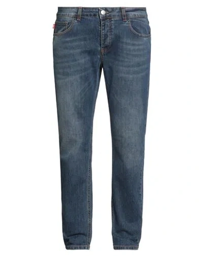 Manuel Ritz Man Jeans Blue Size 38 Cotton, Elastane
