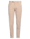 Manuel Ritz Man Pants Beige Size 38 Cotton, Elastane
