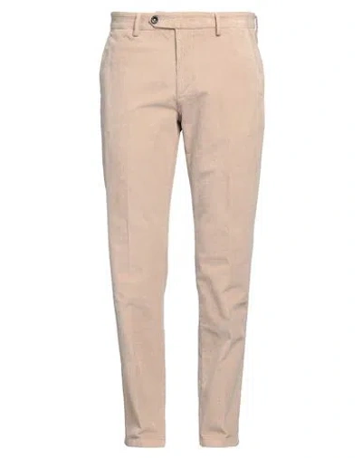 Manuel Ritz Man Pants Beige Size 38 Cotton, Elastane