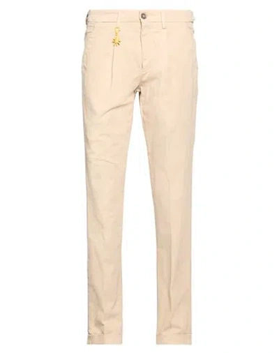 Manuel Ritz Man Pants Beige Size 30 Cotton, Elastane