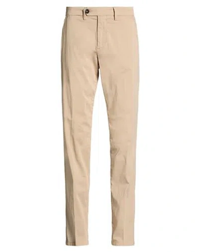 Manuel Ritz Man Pants Beige Size 30 Cotton, Elastane In Gold
