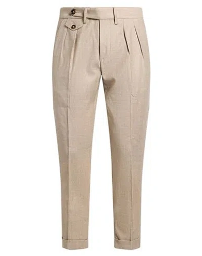 Manuel Ritz Man Pants Beige Size 30 Virgin Wool, Elastane
