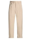 Manuel Ritz Man Pants Beige Size 30 Wool, Elastane In Brown