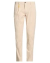 Manuel Ritz Man Pants Beige Size 34 Cotton, Elastane In Neutral