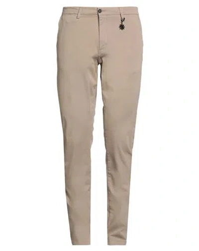 Manuel Ritz Man Pants Beige Size 34 Cotton, Elastane In Neutral