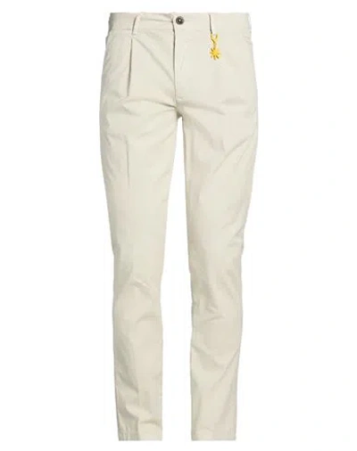 Manuel Ritz Man Pants Beige Size 34 Cotton, Elastane In Neutral