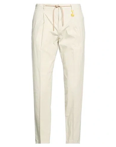 Manuel Ritz Man Pants Beige Size 34 Cotton, Elastane In Neutral