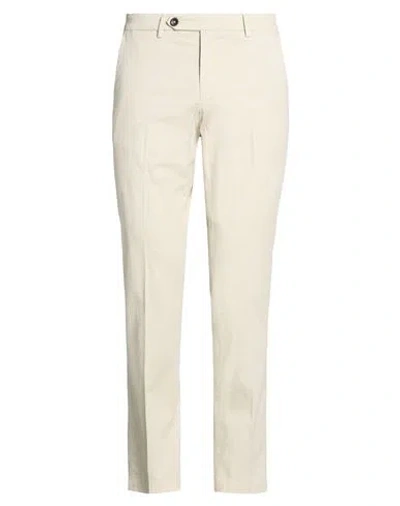 Manuel Ritz Man Pants Beige Size 36 Cotton, Elastane In Neutral