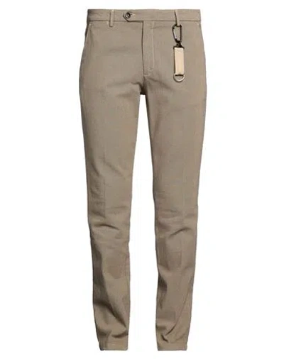 Manuel Ritz Man Pants Beige Size 38 Cotton, Elastane