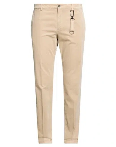 Manuel Ritz Man Pants Beige Size 38 Cotton, Modal, Elastane