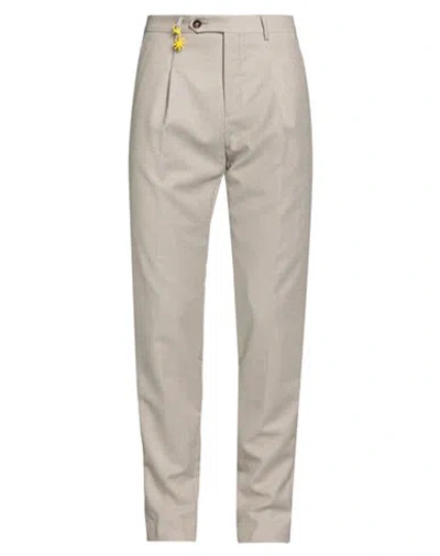 Manuel Ritz Man Pants Beige Size 38 Virgin Wool, Elastane In Neutral