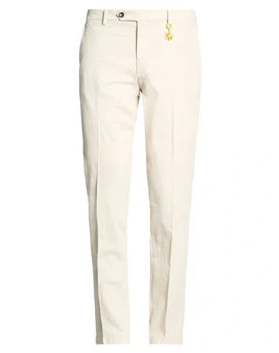 Manuel Ritz Man Pants Beige Size 40 Cotton, Linen, Lyocell, Elastane In Neutral