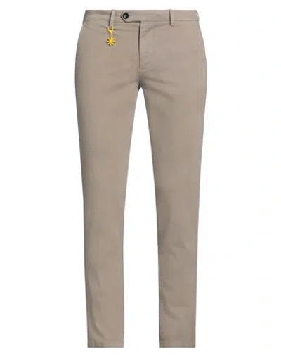 Manuel Ritz Man Pants Beige Size 42 Cotton, Elastane