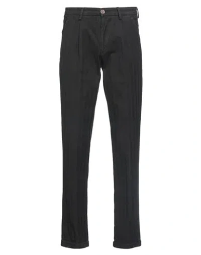 Manuel Ritz Man Pants Black Size 28 Cotton, Elastane