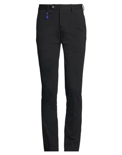 Manuel Ritz Man Pants Black Size 28 Cotton, Polyamide, Elastane In Blue
