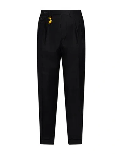 Manuel Ritz Man Pants Black Size 30 Virgin Wool, Elastane