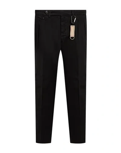 Manuel Ritz Man Pants Black Size 34 Cotton, Elastane