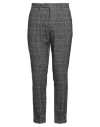 Manuel Ritz Man Pants Black Size 36 Wool, Cotton, Polyester, Polyamide, Acrylic In Gray