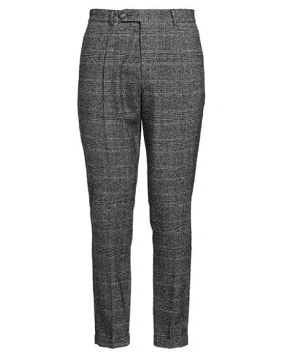 Manuel Ritz Man Pants Black Size 36 Wool, Cotton, Polyester, Polyamide, Acrylic In Gray