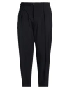 Manuel Ritz Man Pants Black Size 36 Wool, Elastane