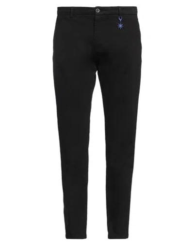 Manuel Ritz Man Pants Black Size 38 Cotton, Elastane In Black