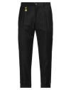 Manuel Ritz Man Pants Black Size 38 Virgin Wool, Elastane In Black